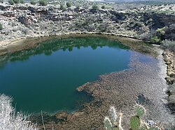 Montezuma Well, a protected landmark associated with the Sinagua culture