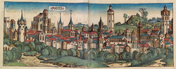 Historical document or map of Augsburg