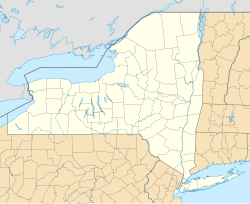 Map showing location in New York State
