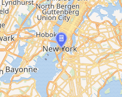 Map showing the location of the facility in New York City