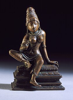 Traditional artistic representation of Parvati