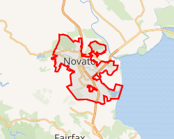 Interactive map of Novato